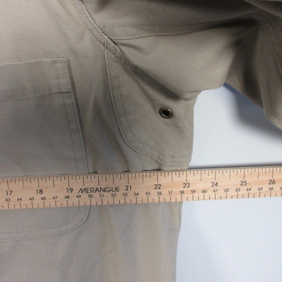 Duluth Trading Men's Canvas Presentation Blazer Jacket Workwear Khaki Tan L 1366 - Picture 13 of 16